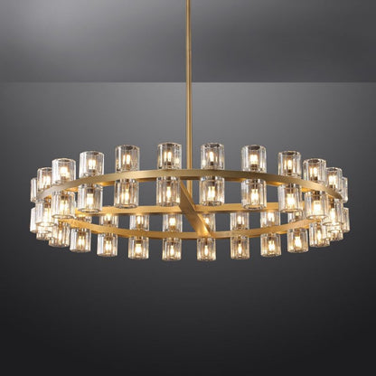 Felix Crystal Shades Round Chandelier 48"
