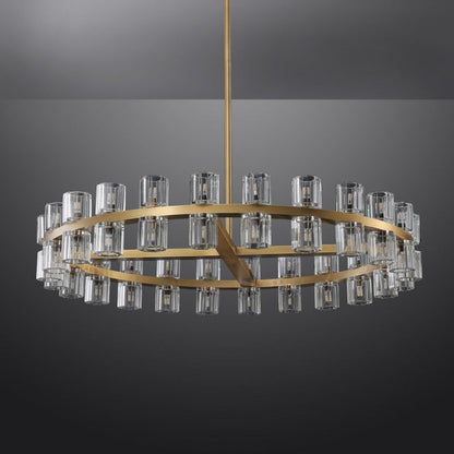 Felix Crystal Shades Round Chandelier 48"