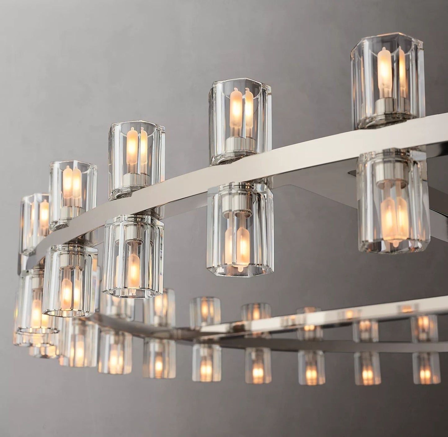 Felix Crystal Shades Round Chandelier 60"