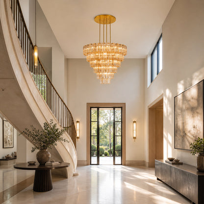 Flies Luxury Amber Glass Chandelier