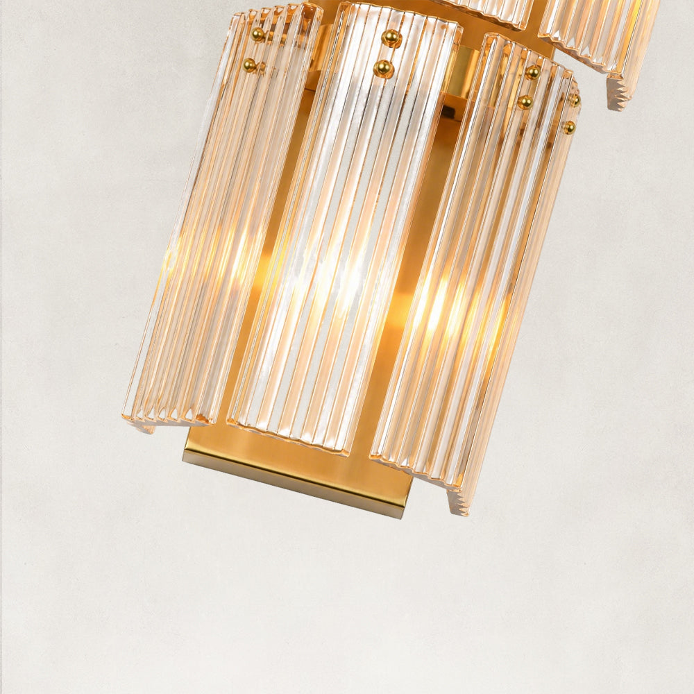 Flies Luxury Amber Glass Wall Sconce