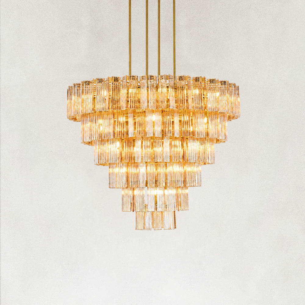 Flies Luxury Amber Glass Chandelier