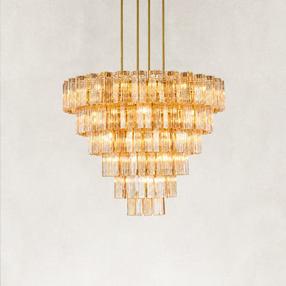 Flies Luxury Amber Glass Chandelier