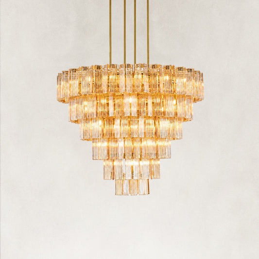 Flies Luxury Amber Glass Chandelier