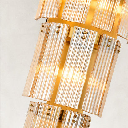 Flies Luxury Amber Glass Wall Sconce