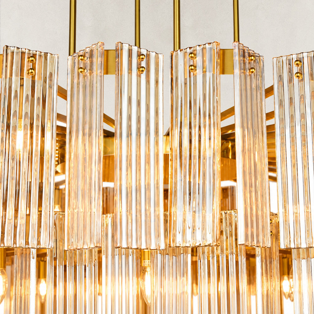 Flies Luxury Amber Glass Chandelier