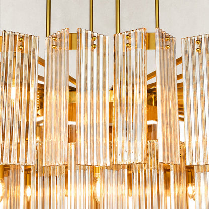 Flies Luxury Amber Glass Chandelier