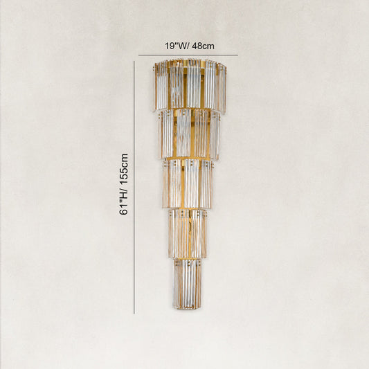 Flies Luxury Amber Glass Wall Sconce