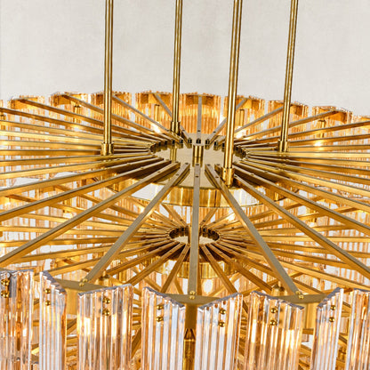 Flies Luxury Amber Glass Chandelier