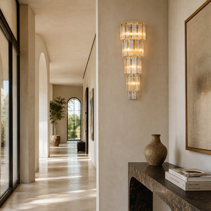 Flies Luxury Amber Glass Wall Sconce