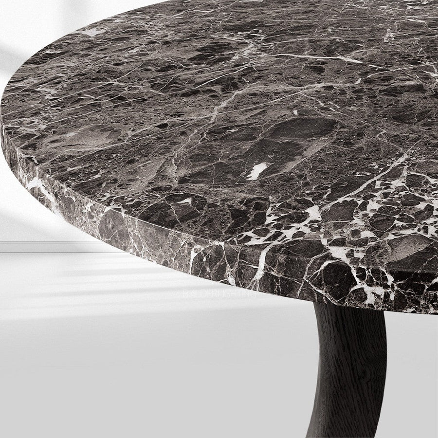 Ganvieve Emperador Round Dining Table