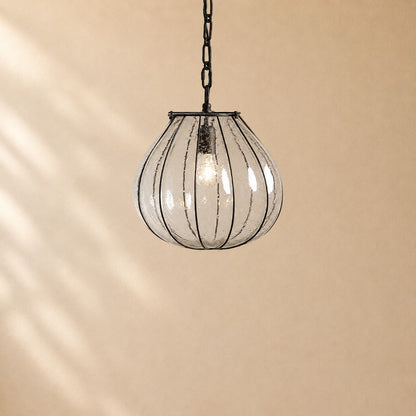 Gevin Seeded Glass Gourd Pendant