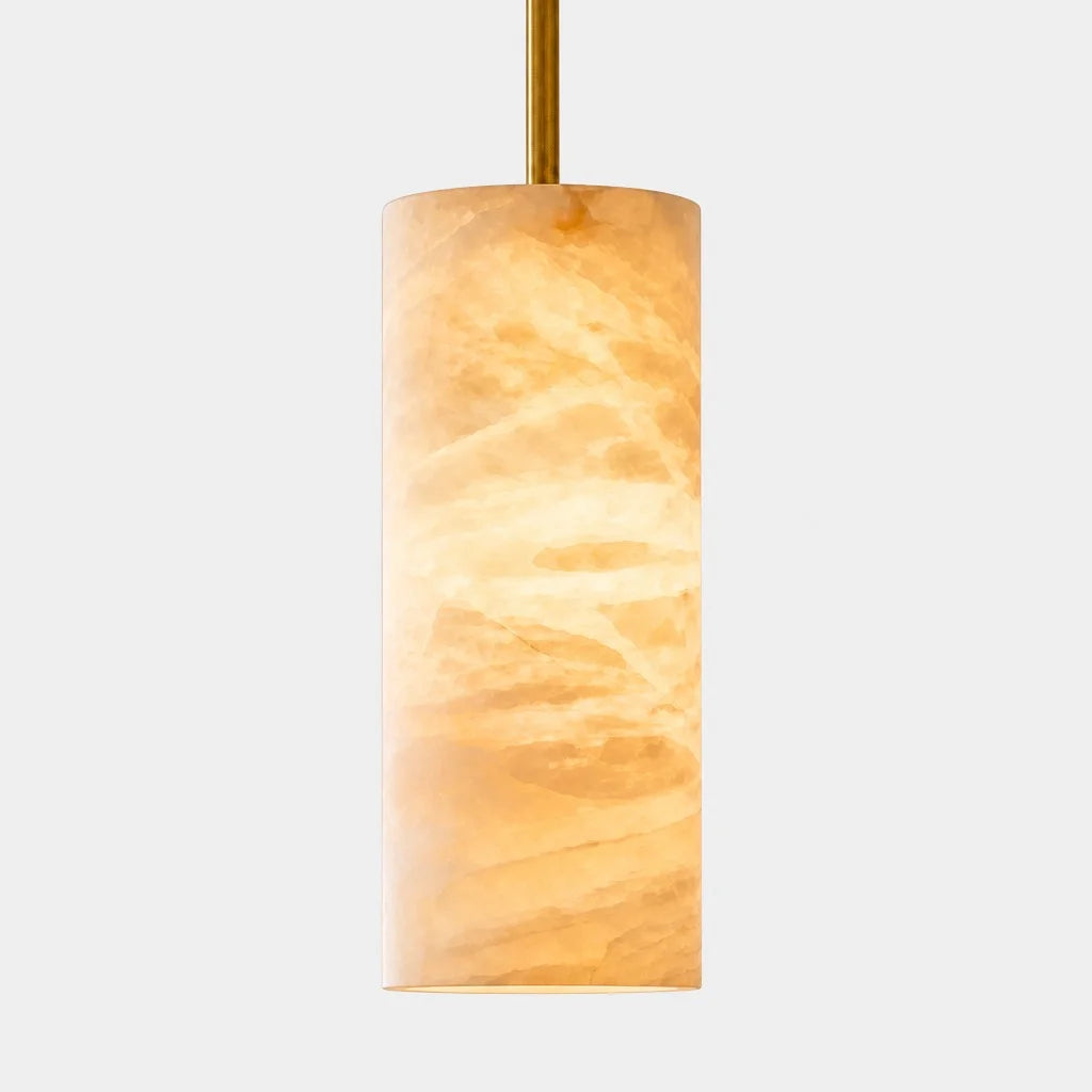 Hannia Alabaster Cylinder Pendant