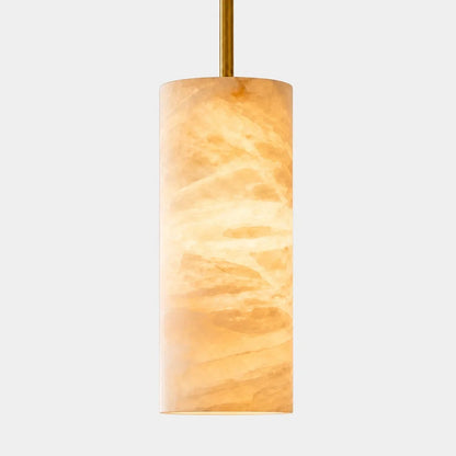 Hannia Alabaster Cylinder Pendant