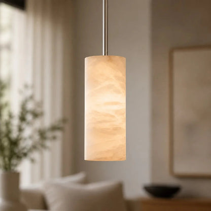 Hannia Alabaster Cylinder Pendant