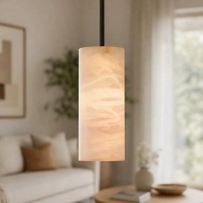 Hannia Alabaster Cylinder Pendant