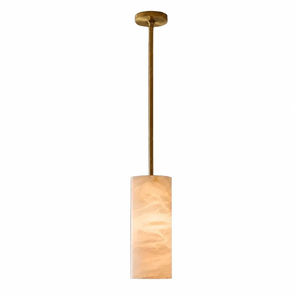 Hannia Alabaster Cylinder Pendant