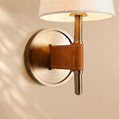 Harvey Wrapped Brass Wall Sconce