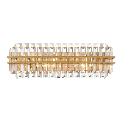 Hayes Crystal 4 Light Bathroom Wall Sconce