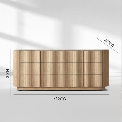 Holland Modern Stone 6-Drawer Dresser