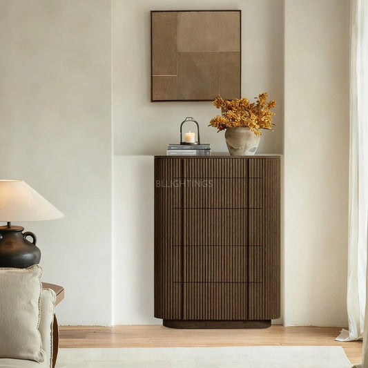 Holland Modern Cabinet 5-Drawer Narrow Dresser