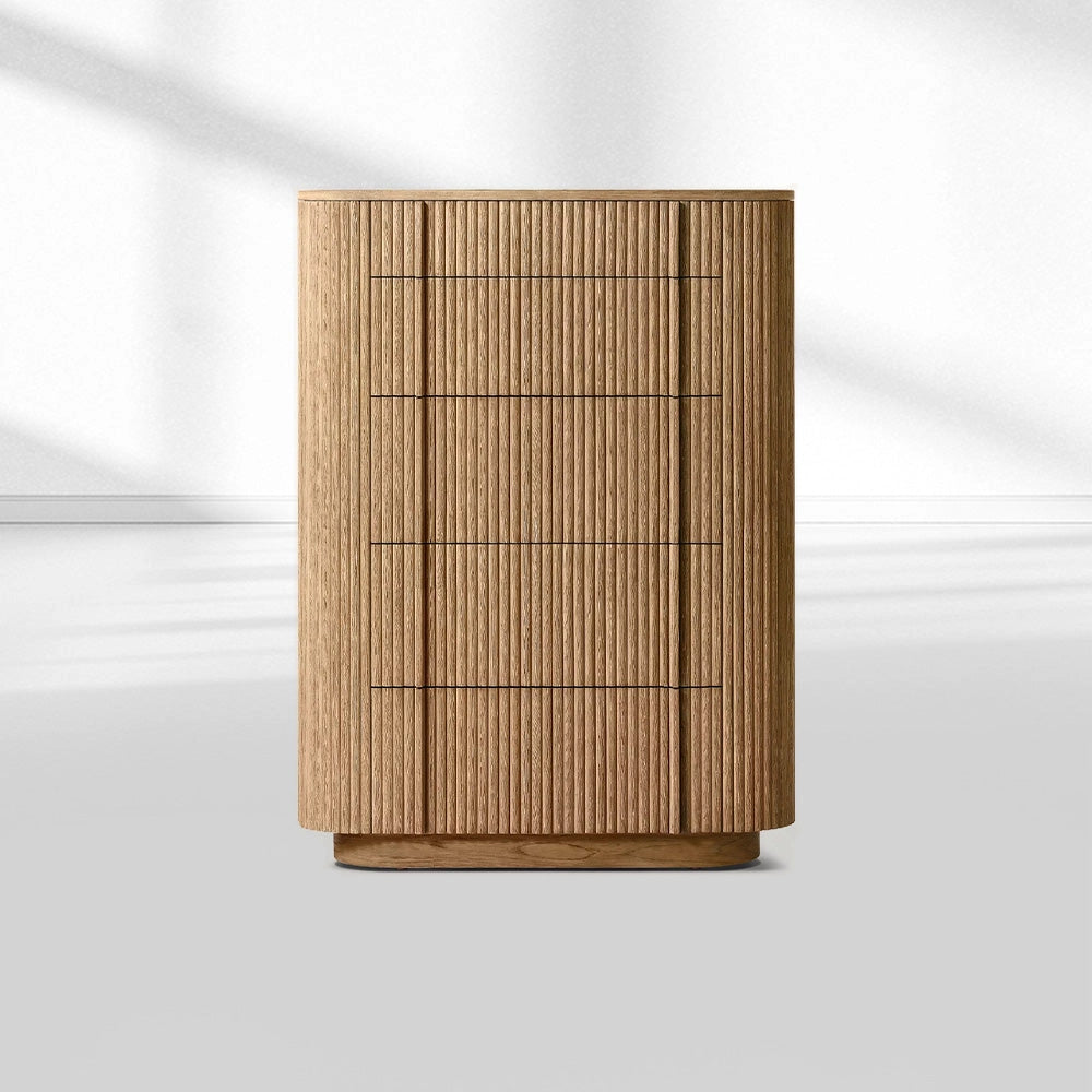 Holland Modern Cabinet 5-Drawer Narrow Dresser