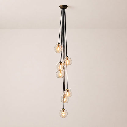 Joan Clear Glass Cascade Pendant