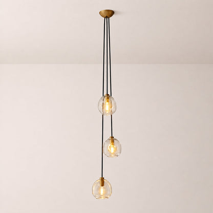 Joan Clear Glass Cascade Pendant