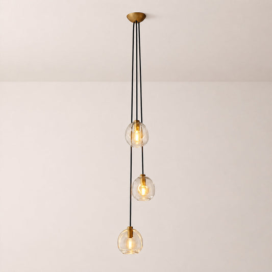 Joan Clear Glass Cascade Pendant