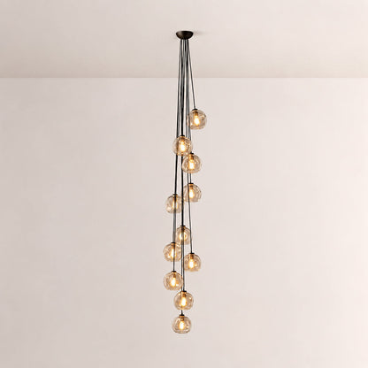 Joan Clear Glass Cascade Pendant