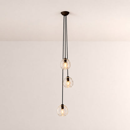 Joan Clear Glass Cascade Pendant