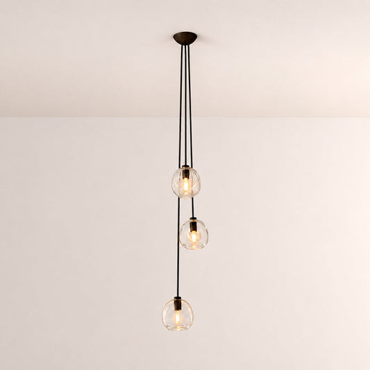 Joan Clear Glass Cascade Pendant