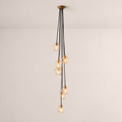 Joan Clear Glass Cascade Pendant