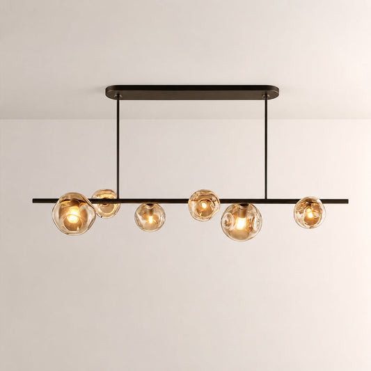 Joan Clear Glass Linear Chandelier