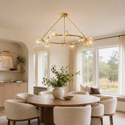 Joan Clear Glass Round Chandelier
