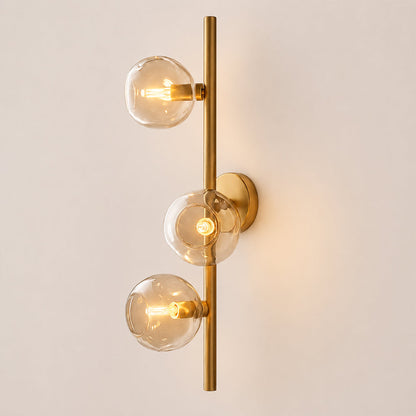 Joan Amber Glass Cascade Wall Sconce