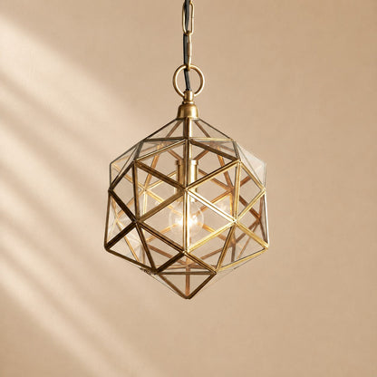 Kenn Geometric Brass Pendant