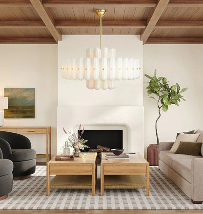 Larin Double Tier Chandelier 25" 35" 46"