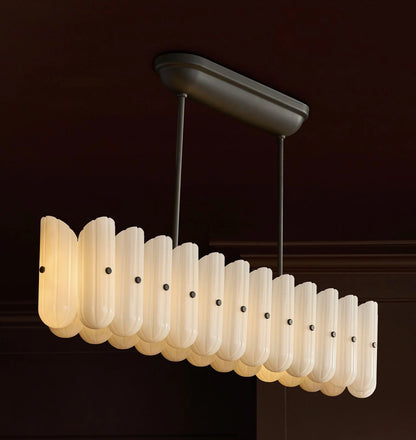 Larin Glass Linear Chandelier 55"
