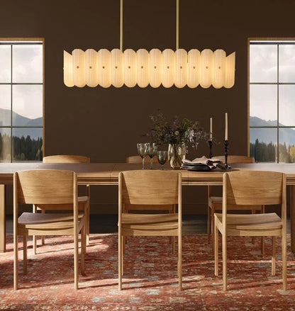 Larin Glass Linear Chandelier 55"