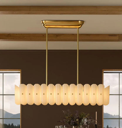 Larin Glass Linear Chandelier 55"