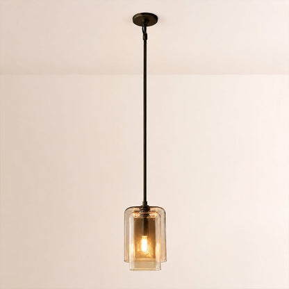 Lecoun Amber Glass Pendant