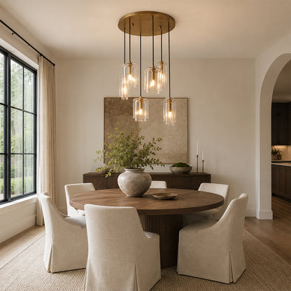 Lecoun Clear Glass Cluster Chandelier
