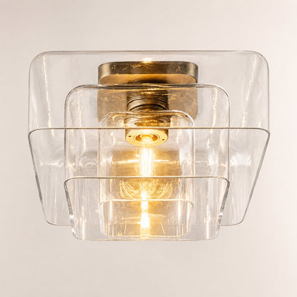 Lecoun Clear Glass Flushmount