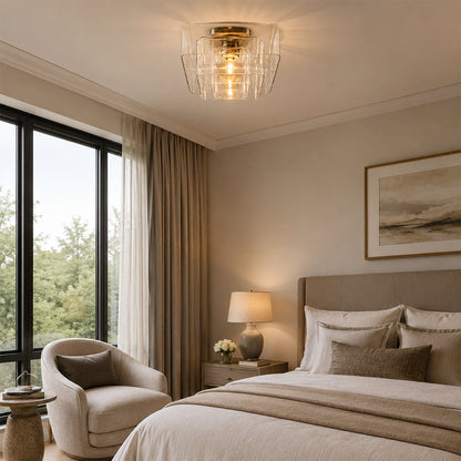 Lecoun Clear Glass Flushmount