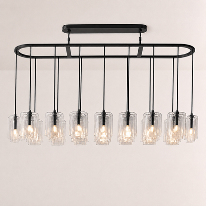 Lecoun Clear Glass Linear Chandelier