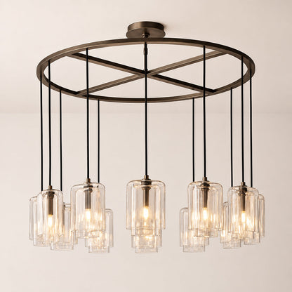 Lecoun Clear Glass Round Chandelier