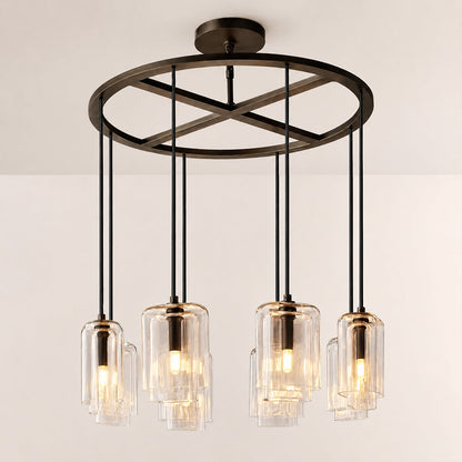 Lecoun Clear Glass Round Chandelier