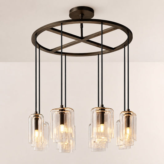Lecoun Clear Glass Round Chandelier