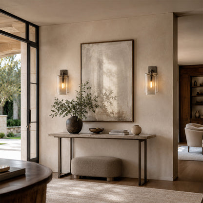 Lecoun Clear Glass Wall Sconce